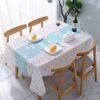 Premium Grade Blue Tablecloth for Home Decoration