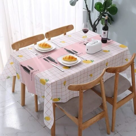 Premium Grade Pink Tablecloth for Home Decoration