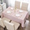 Premium Grade Full Pink Tablecloth for Home Decoration
