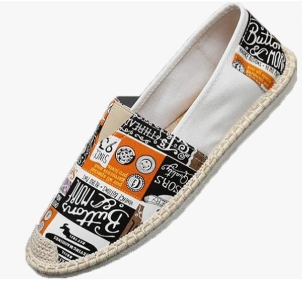 Premium-grade Wear-resistant Canvas Low-Heeled Flat Shoe