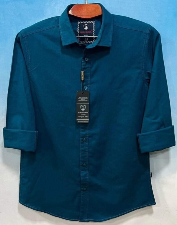 Men's Long Sleeve Solid Shirt