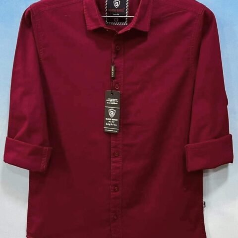Men's Long Sleeve Solid Shirt