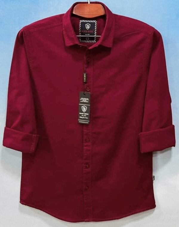 Men's Long Sleeve Solid Shirt