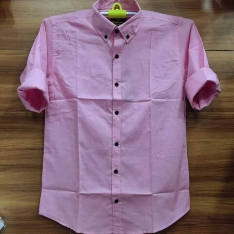 Men's Long Sleeve Solid Shirt