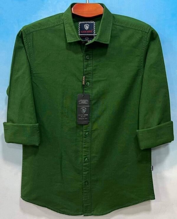Men's Long Sleeve Solid Shirt