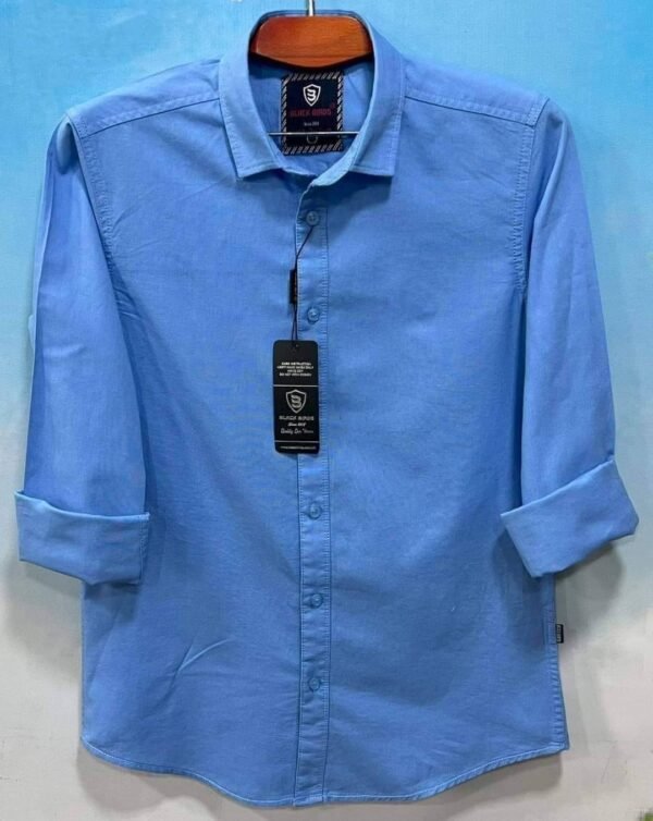 Men's Long Sleeve Solid Shirt