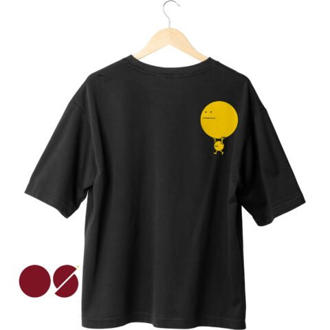 Yellow Globe Drop Shoulder Unisex T-Shirt