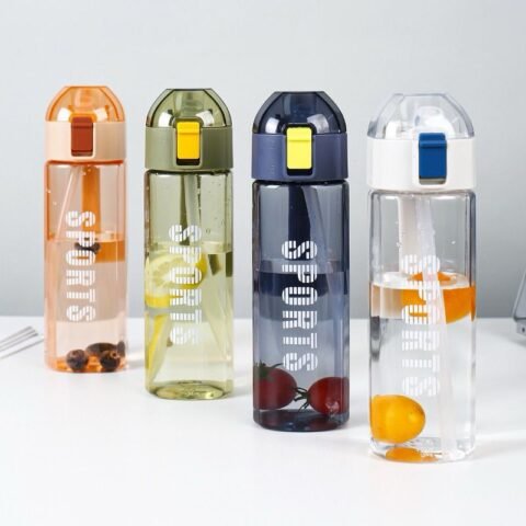 650 ml Water bottle Outdoor sports travel cup duckbill straw cup