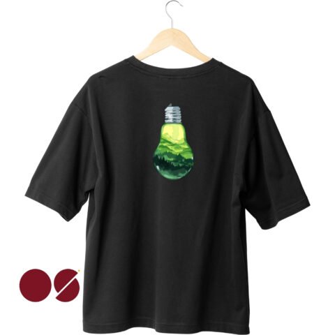 Nature Bulb Drop Shoulder Unisex T-Shirt