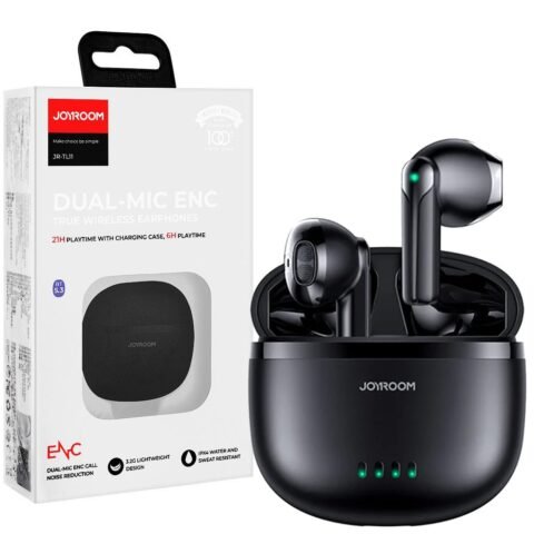 JR-TL11 Dual-Mic ENC True Wireless Earphones -Black