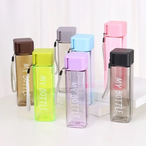 Square shape cute drinking water bottle