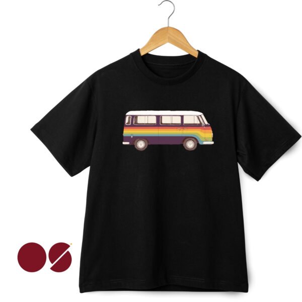 School Bus Unisex Drop Shoulder T-Shirt