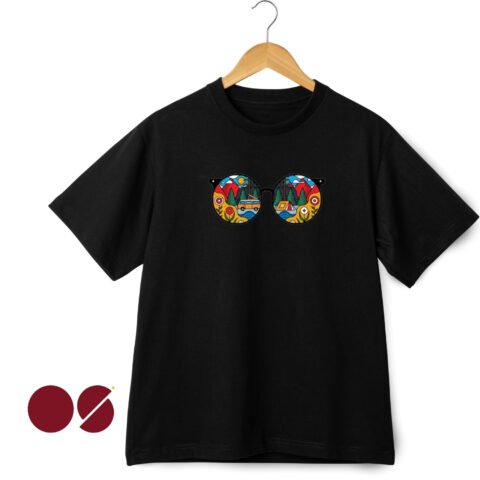 Sunglasses Unisex Drop Shoulder T-shirt