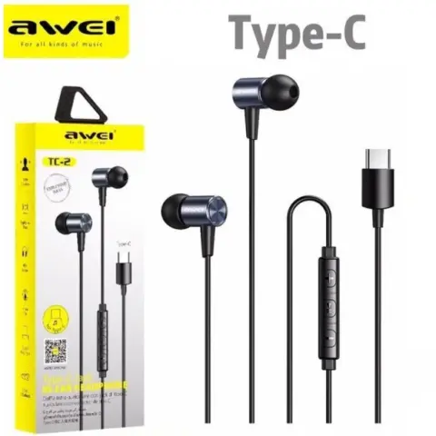 Awei TC-2 Bass Sound In-ear Type-C Sport Earphones