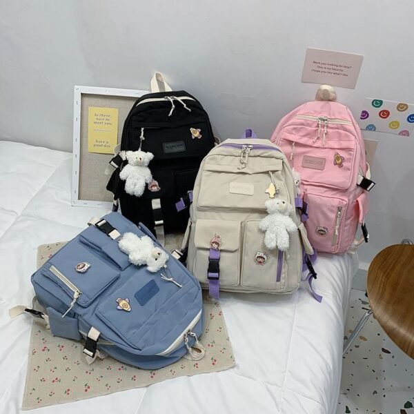 Fashion Schoolbag Large Capacity High School Female Backpack-RM 56