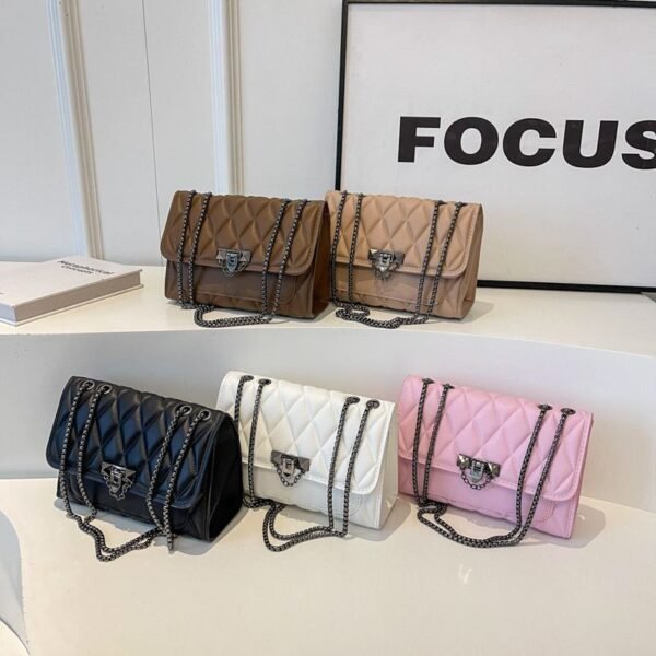 New Quilted PU Leather Crossbody Bag- N284