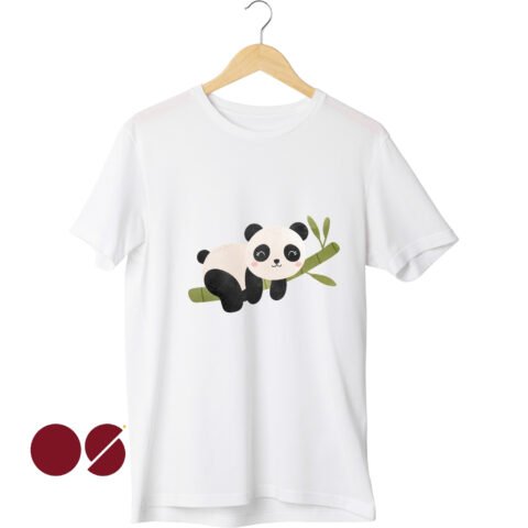 Bamboo Panda Drop Shoulder Unisex T-Shirt