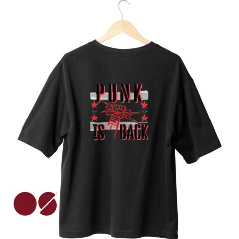 Punk Is Back Unisex Drop Shoulder T-Shirt