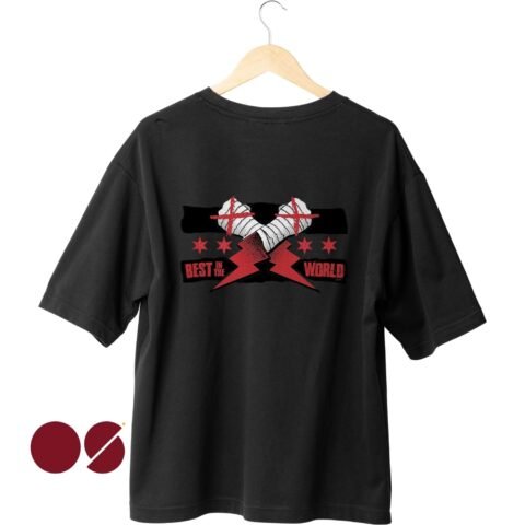 CM Best In The World Red Unisex Drop Shoulder T-Shirt
