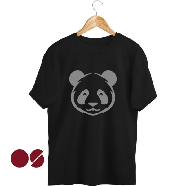 Black Panda Drop Shoulder Unisex T-Shirt