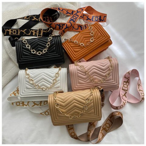 New Chevron Quilted Crossbody Bag for Women