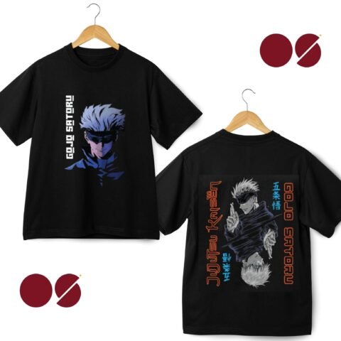 Gojo Satoru Drop Shoulder Unisex T-Shirt ( Double Side Print)