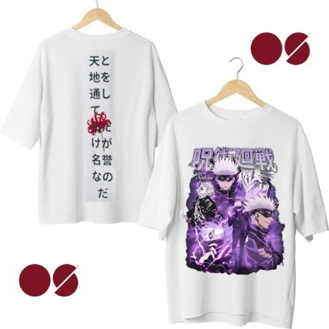 Jujutsu Kaisen Drop Shoulder Unisex T-Shirt ( Double Side Print)