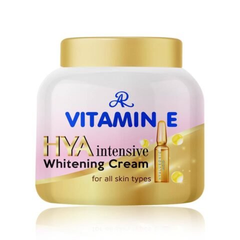 Vitamin E HYA Intensive Whitening Body Cream for all skin types.