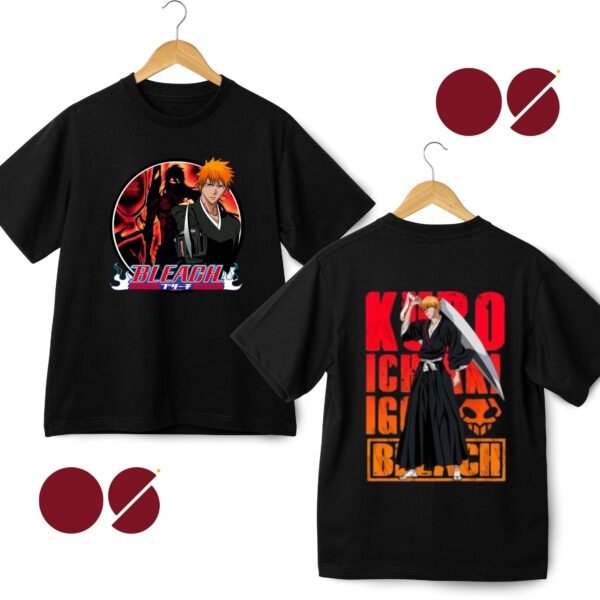 Bleach Drop Shoulder Unisex T-Shirt ( Double Side Print)