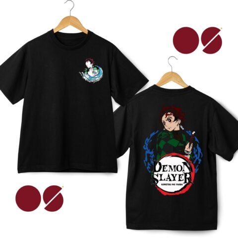 Kimetsu Drop Shoulder Unisex T-Shirt ( Double Side Print)