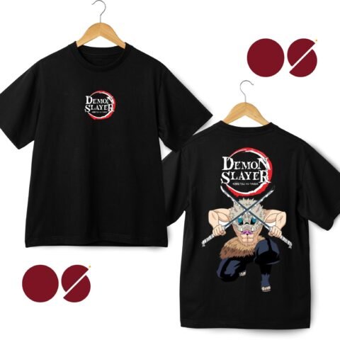 Kimetsu Drop Shoulder Unisex T-Shirt ( Double Side Print)