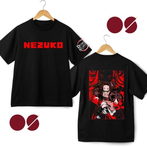 Demon Slayer Drop Shoulder Unisex T-Shirt ( Double Side Print)