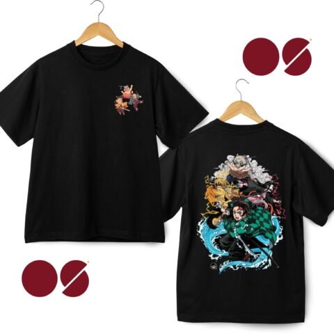 Tanjiro Drop Shoulder Unisex T-Shirt ( Double Side Print)