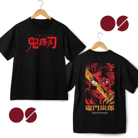 Tanjiro Kamado Drop Shoulder Unisex T-Shirt ( Double Side Print)