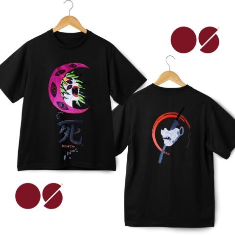 Demon Slayer Drop Shoulder Unisex T-Shirt ( Double Side Print)