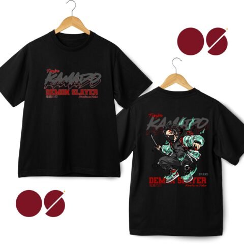 Tanjiro Kamado Drop Shoulder Unisex T-Shirt ( Double Side Print)
