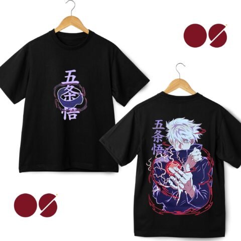 Gojo Satoru Drop Shoulder Unisex T-Shirt ( Double Side Print)
