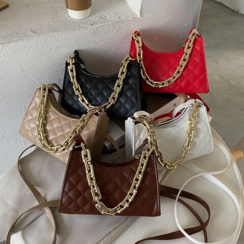 Zipper Embossed Armpit Bag-RM27