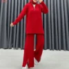 Zipper Detailed Knitwear Set