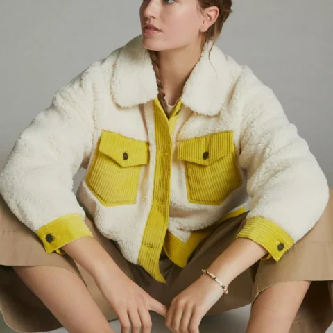 Winter Collection Trimmed Sherpa Jacket