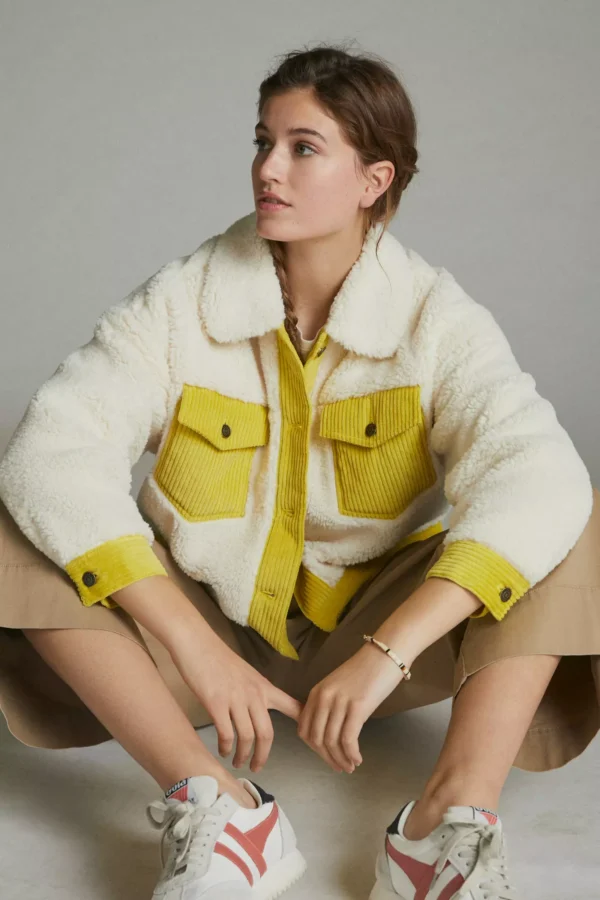 Winter Collection Trimmed Sherpa Jacket