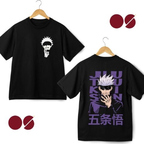 Gojo Satoru Drop Shoulder Unisex T-Shirt ( Double Side Print)