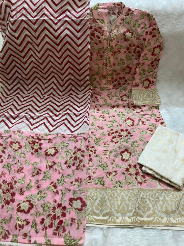 PURE KHADDI COTTON SCREEN PRINT STITCH 3PIC